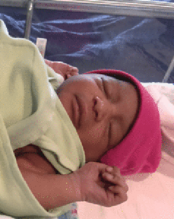 Baby Lundyn Lillyan Smith was born in Summerville, SC, during Hurricane Irma.