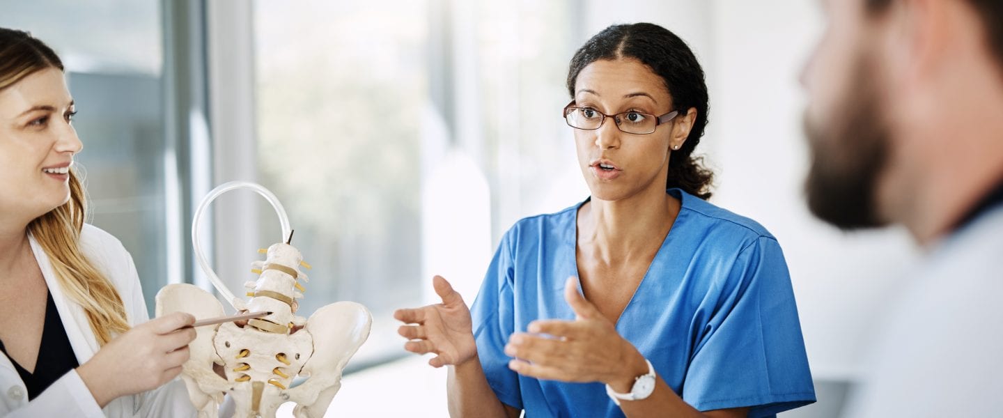 Cropped shot of a team of doctors having a meeting