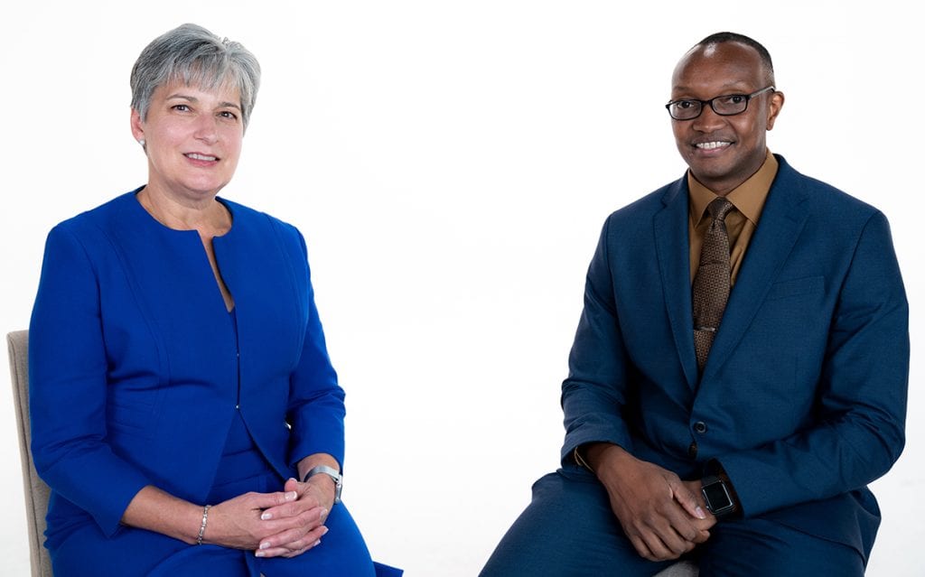 Jane Englebright and Abel Kissaru