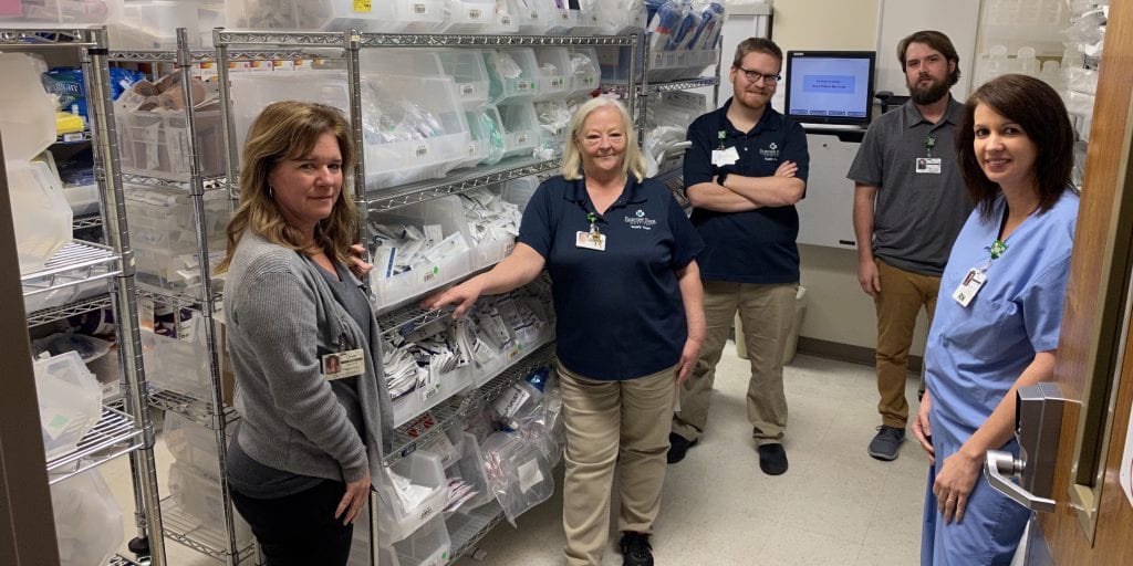 The Supply Chain team at Fairview Park Hospital in Dublin, Ga.