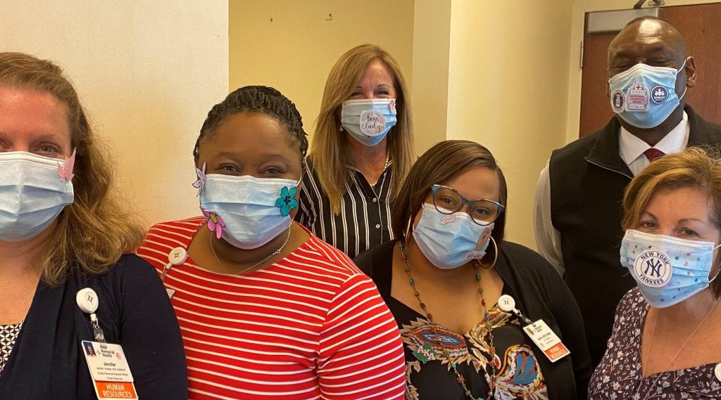 Front row (left to right): Jennifer Woelber, HR Business Partner; Ray-el Gaston, HR Coordinator; Ashle’ King, HR Coordinator; Danielle Martin, HR Manager Back row (left to right): Alisa Griner, HR Vice President; Shelby Russell, HR Business Partner