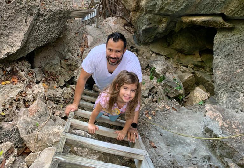 Carlos Delgado and daughter Arabella
