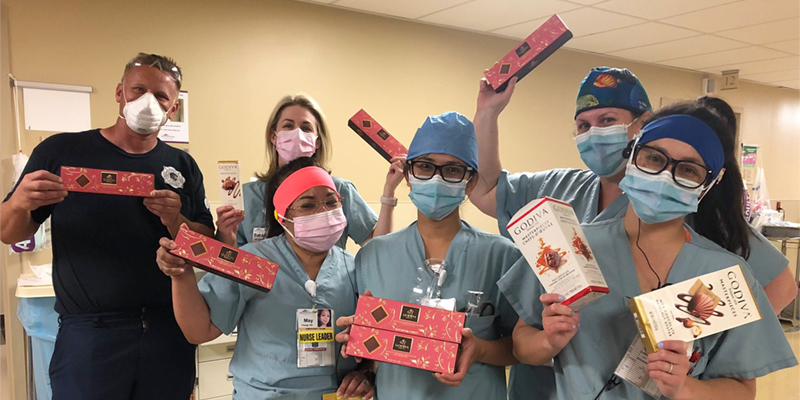 Godiva donates chocolates to HCA Healthcare hospitals